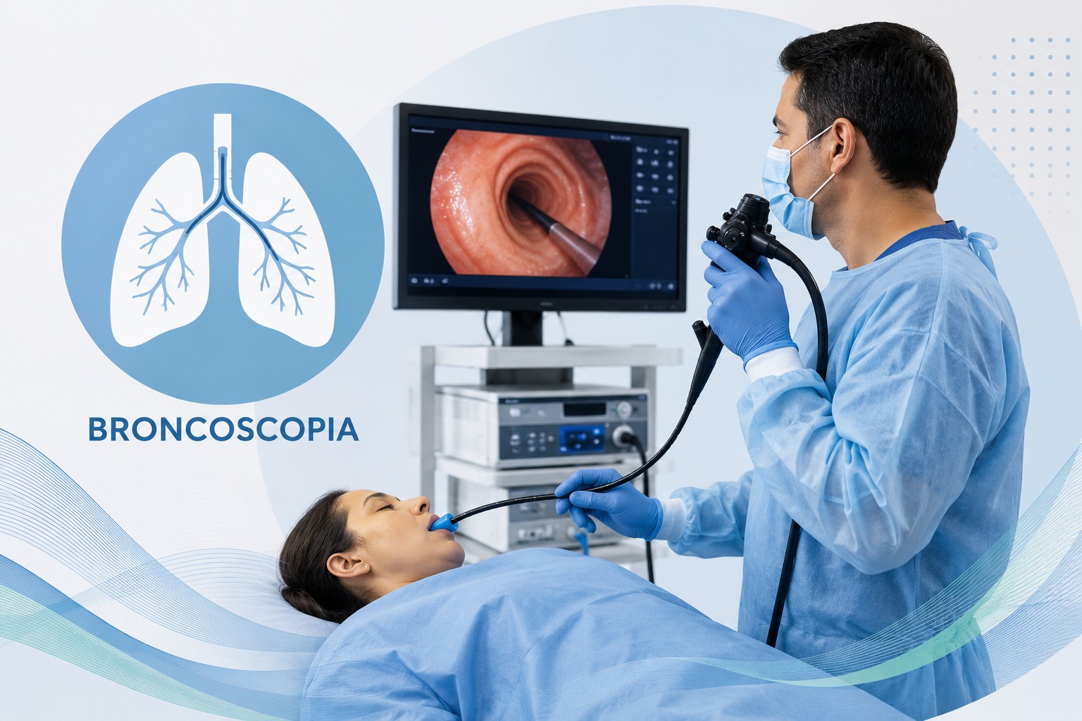 Procedimiento de broncoscopia en CERMI